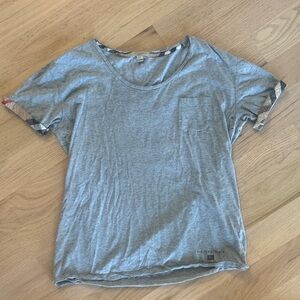 Burberry women’s T-Shirt with Plaid Accents